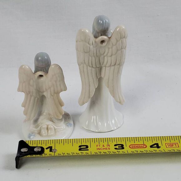 Set of 2 Flavia Angel Wall Figurines – 1992 – Praying & Flute - Picture 4 of 6